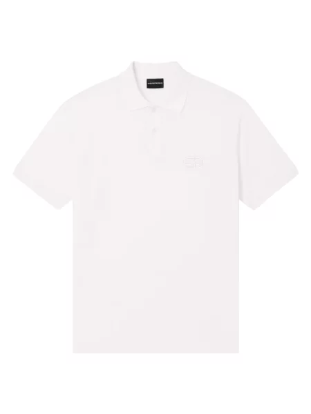 Koszula Emporio Armani z logo biała
