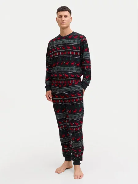 Pyžamo Jack & Jones černé