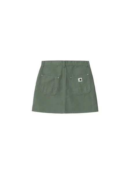 Carhartt WIP spódnica jeansowa Maeve Double Knee Skirt midi prosta zielony