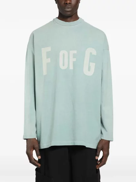 Lung tricou Fear Of God albastru