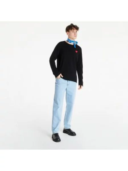 Πουλόβερ Comme Des Garçons Play με μοτίβο καρδιά μαύρο
