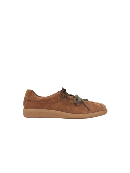 Sneakersy Scarosso skórzane brązowe