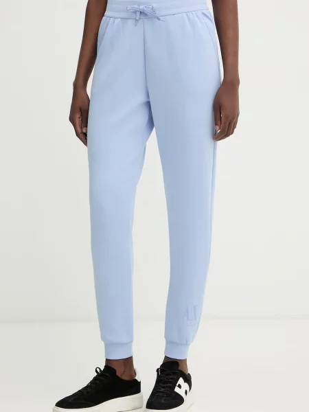 Armani Exchange pantaloni de trening pentru femei albastru