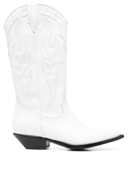 Botine Sonora cowboy alb