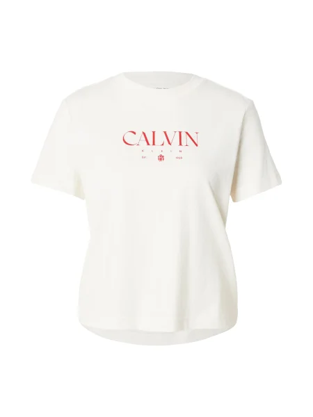 Calvin Klein Jeans Tricou CONCEPT roșu alb