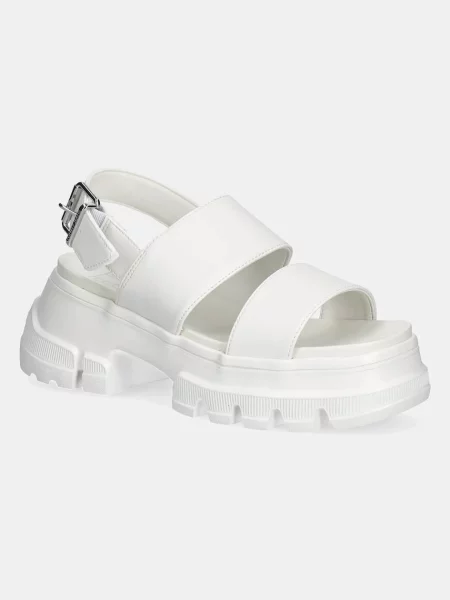Tommy Jeans sandale CHUNKY CITY SANDAL femei cu platforma alb