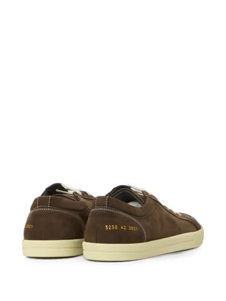Sneakerși Common Projects din piele maro