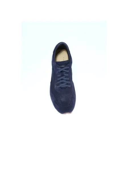Sneakersy Henderson zamszowe bez podszewki niebieskie