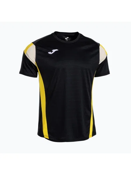 Tricou pentru bărbați Joma Montreal black/yellow negru