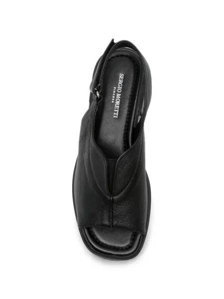 Sandale Sergio Moretti Firenze slingback cu bretele negru