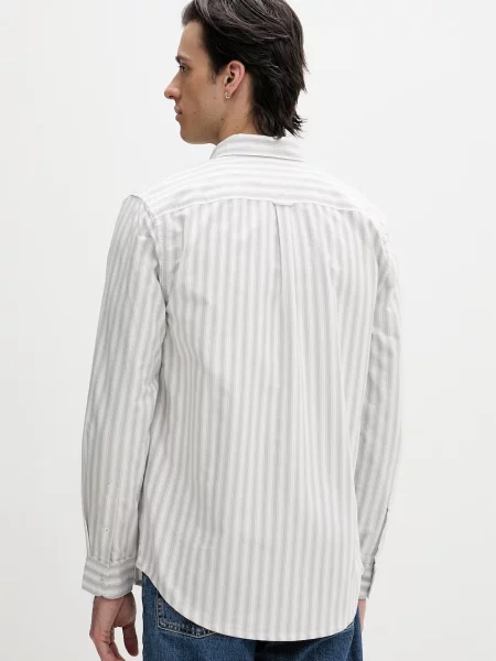 Tommy Jeans koszula casual Mężczyźni Regular Fit wzorzysty M szary