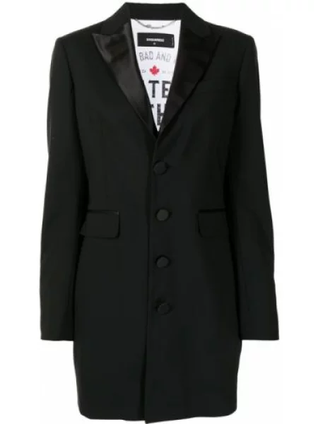 Mała mały sukienka mini Dsquared2 garniturowa czarna