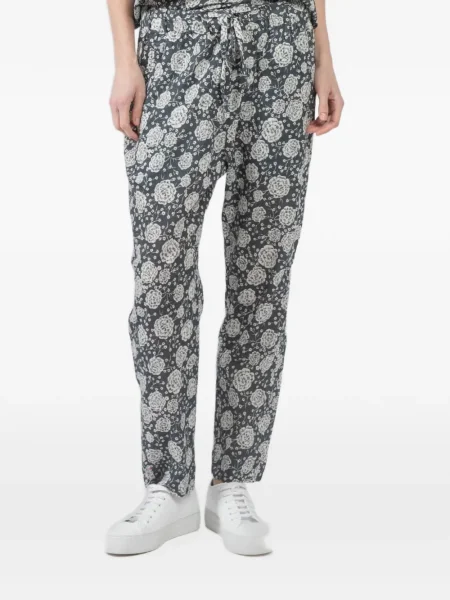 Pantaloni Xirena cu model floral cu imagine gri