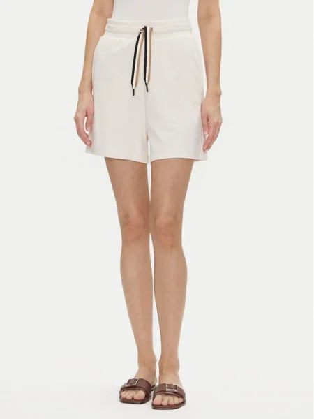 BOSS Пижамени шорти Cp Stripe_Shorts Екрю бежово