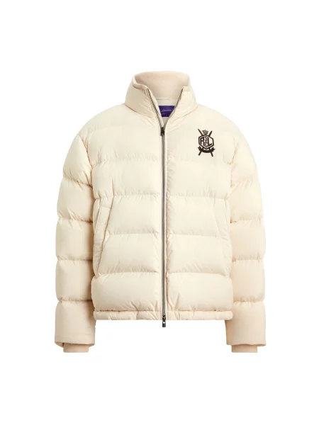 Kurtka skórzana Ralph Lauren beżowa