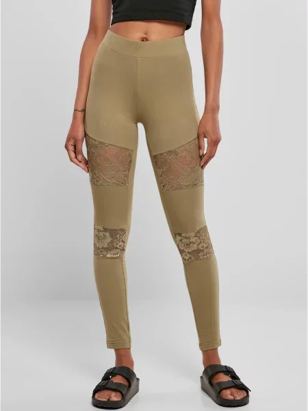 Клинове Urban Classics с връзки с дантела кафяво