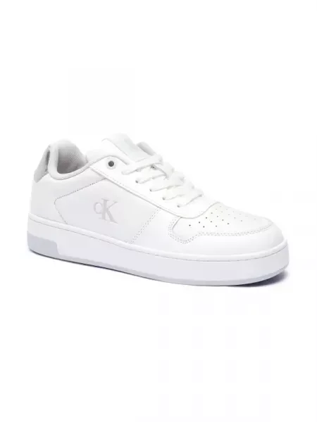 Calvin Klein Jeans Bőr sneakers tornacipő fehér