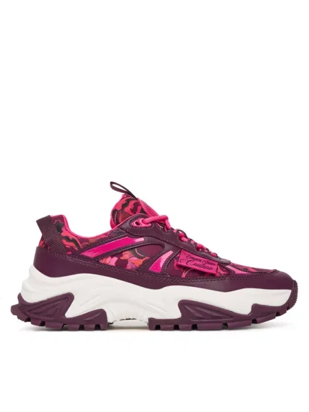 Sneakersy Versace Jeans Couture bordowe