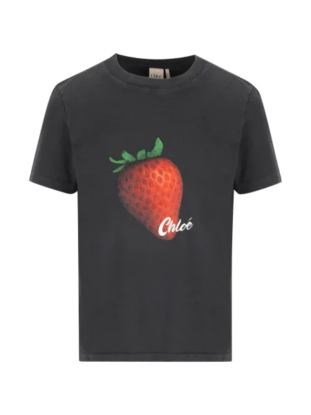 Tricou Chloé cu imagine gri