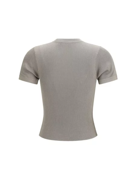Sweter Rier z krótkim rękawem beżowy