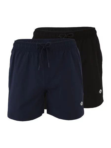 JACK & JONES Kratke kopalne hlače JPSTMAUI TROPIC mornarska črna