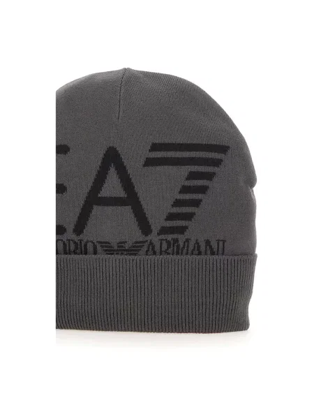 Czapka Ea7 Emporio Armani z logo szara