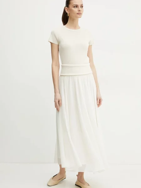 Спідниця Marella maxi розкльошена білий