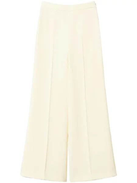 Pantaloni Twinset din crep galben