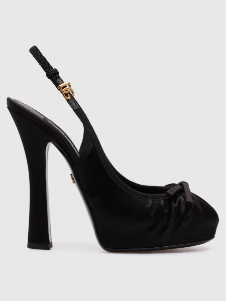 Босоніжки Dolce&gabbana з бантом чорні