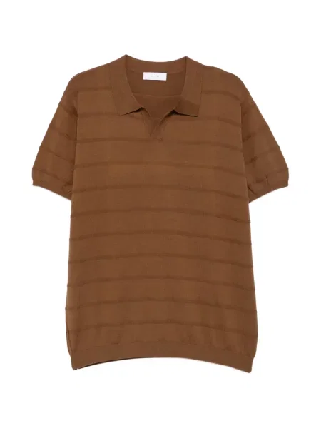 Tricou Diktat cu decolteu în V maro