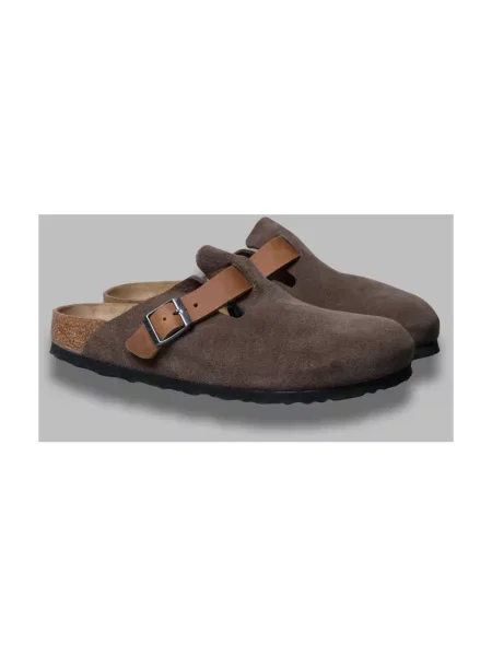 Klapki mules Birkenstock szare