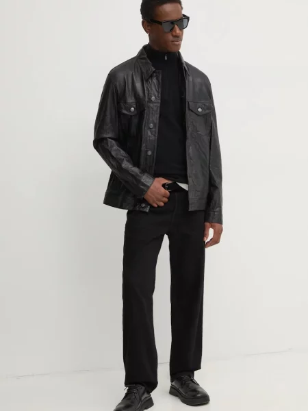 Geanta de piele Zadig&voltaire negru
