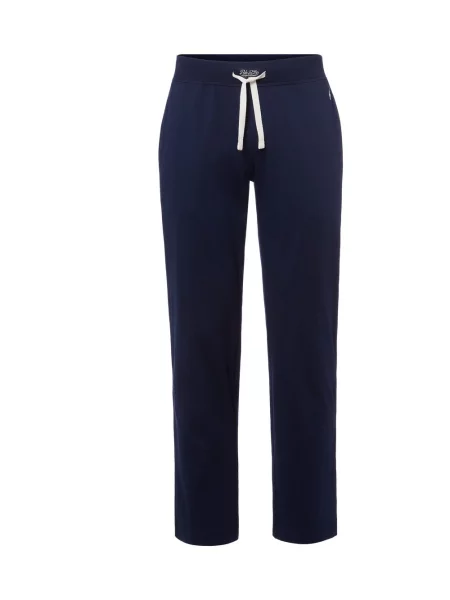 Spodnie sportowe z elastycznym pasem i detalem z logo Polo Ralph Lauren Underwear niebieskie