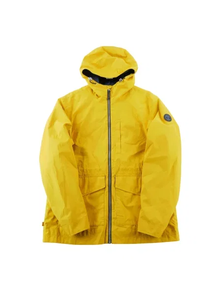 Second life Parka z kapturem Patch Tree Logo Stan dobry żółta