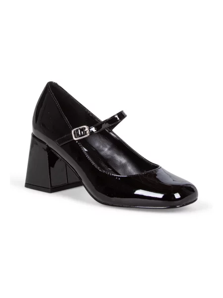 Czółenka Steve Madden skórzana czarna