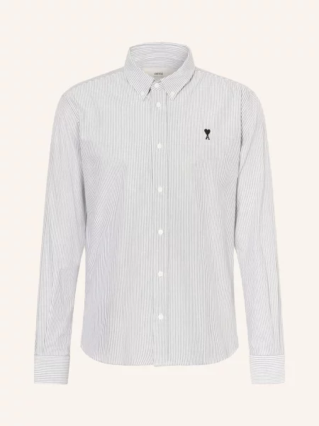 Ami Paris Košile Classic Fit černá bílá