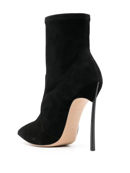 Cizme scurte Casadei din piele negru