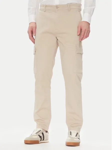 Pepe Jeans Kalhoty z materiálu béžová
