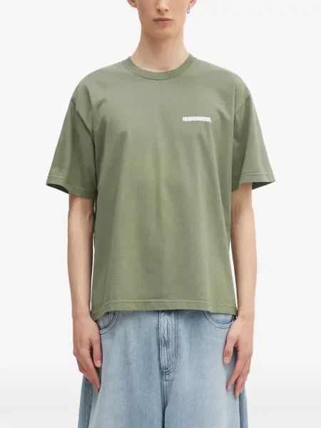 Tricou Neighborhood cu imagine verde