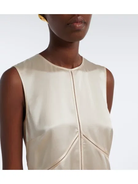 Top Joseph din satin alb