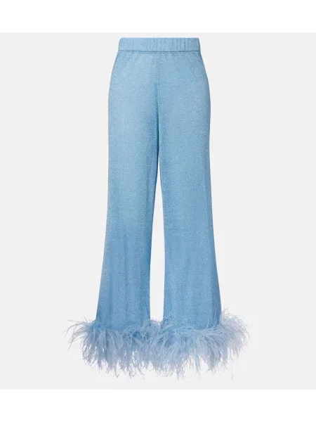 Pantaloni Oseree albastru