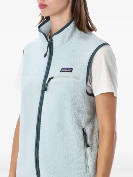 Retro prsluk Patagonia bez rukava s autogramom plava