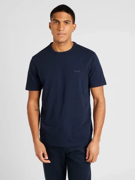 BOSS Tricou Tessler noapte albastru