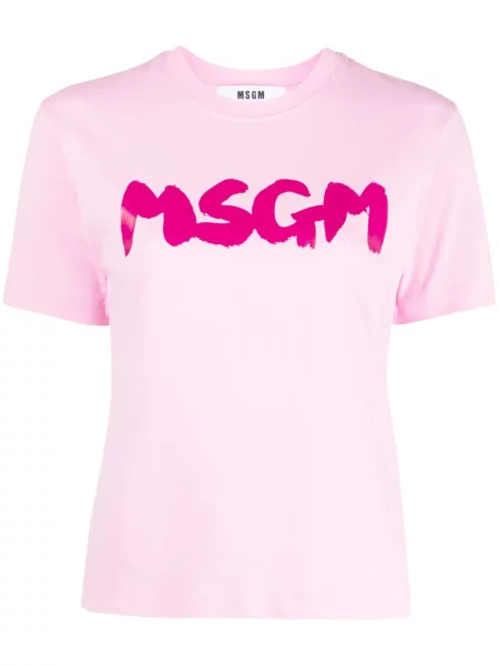 Tricou Msgm cu imagine roz
