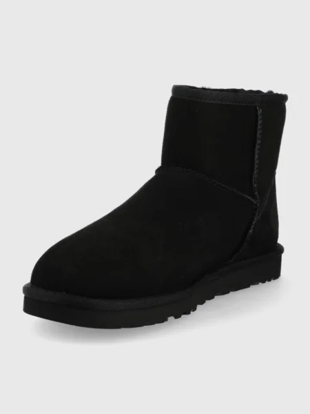 Semišové klasické mini kotníkové boty Ugg černé