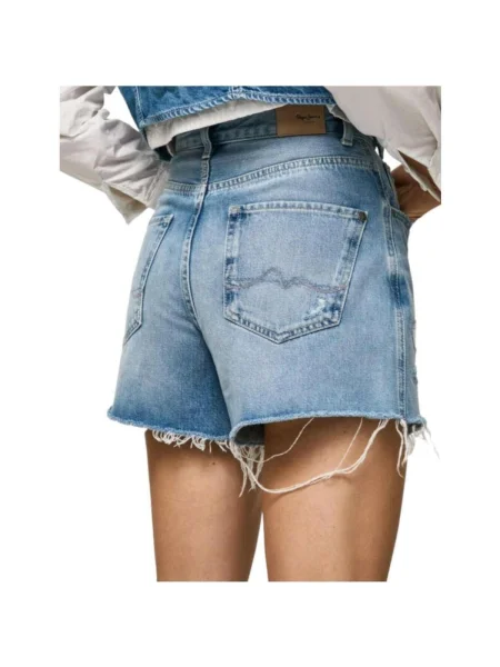 Denim ruha Pepe Jeans kék