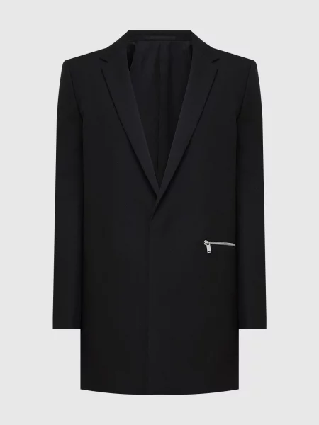 Піджак з вовни Jil Sander чорний