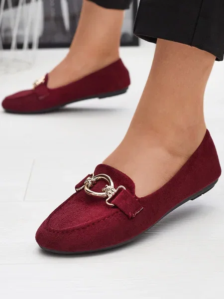 Mokasini Resti iz semiša rdeča