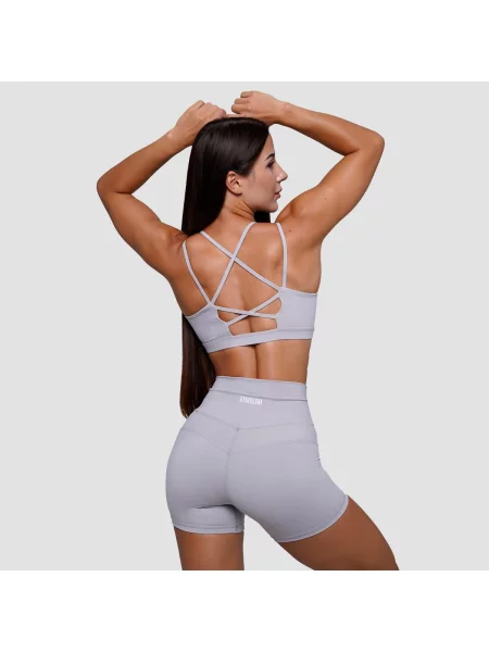 Szorty fitness slim z wysoką talią FIT szare