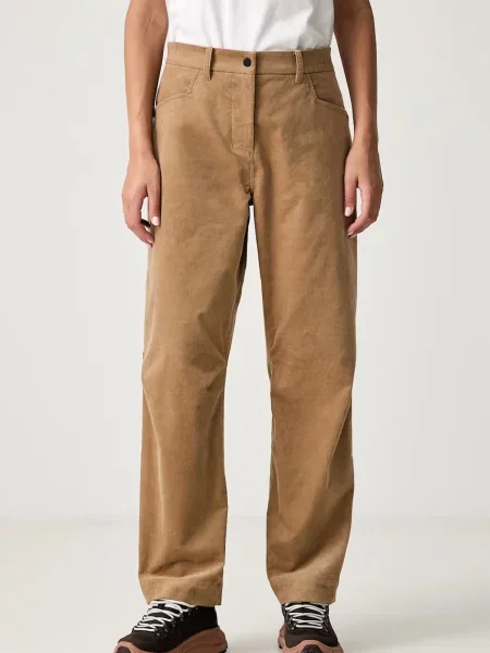 Salewa pantaloni pentru femei din catifea reiată FANES CORD bej